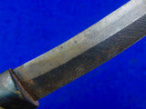 Vintage Antique Old Indonesian Indonesia Hunting Fighting Knife w/ Scabbard