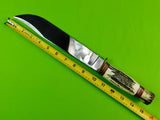 Vintage 1993 US Scagel Large Bowie Stag Hunting Knife w/ Sheath Box