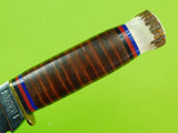 Vintage 1993 US Scagel Large Bowie Stag Butt Hunting Knife w/ Sheath Box