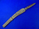 Vintage Antique Old Africa African Short Sword Fighting Knife with Scabbard