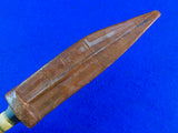 Vintage Antique Old African Africa Hunting Fighting Knife w/ Sheath
