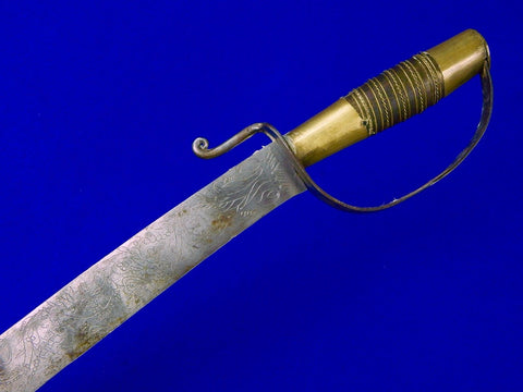 Vintage Antique Old Philippine Philippines Engraved Sword