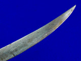 Vintage Antique Old Turkish Turkey Middle East Jambia Fighting Knife w/ Scabbard