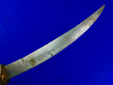 Vintage Antique Old Turkish Turkey Middle East Jambia Fighting Knife w/ Scabbard
