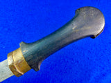 Vintage Antique Old Turkish Turkey Middle East Jambia Fighting Knife w/ Scabbard