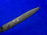 Vintage Belgian Belgium Bayonet Fighting Knife w/ Scabbard