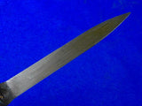 Vintage Belgian Belgium Bayonet Fighting Knife w/ Scabbard