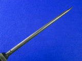 Vintage British English Fighting Knife Spike Bayonet w/ Scabbard