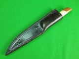 Vintage Custom Hand Made CARLISLE Fighting Knife w/ Sheath