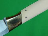 Vintage Custom Hand Made CARLISLE Fighting Knife w/ Sheath