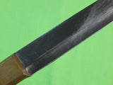 Vintage Custom Hand Made Fighting Knife w/ Sheath