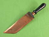 Vintage Custom Hand Made From Electric Switch Large Bowie Copper Fighting Knife