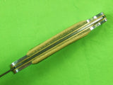 Vintage Custom Hand Made Lock Back Stag Folding Pocket Knife & Sheath