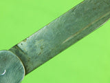 Vintage Custom Hand Made Lock Back Stag Folding Pocket Knife & Sheath