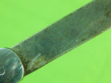 Vintage Custom Hand Made Lock Back Stag Folding Pocket Knife & Sheath