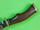Vintage Custom Hand Made Skinner Hunting Knife & Sheath