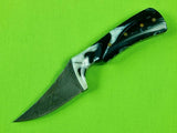 Vintage Custom Handmade Damascus Blade Small Hunting Knife