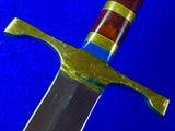 Vintage Custom Handmade John Nelson J.N. COOPER Huge Spear Point Fighting Knife