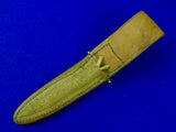 Vintage Custom Handmade Stiletto Boot Stag Fighting Knife w/ Sheath