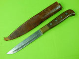 Vintage Custom Made Handmade Fighting Knife w/ Sheath