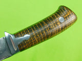 Vintage Custom Made Handmade Skinner Hunting Knife w/ Sheath
