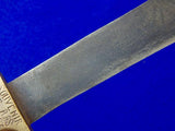 Vintage Dated 1946 Custom Hand Made Large Bowie Fighting Knife