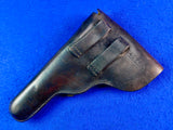 Vintage Early Post WW2 Spanish Spain Astra 600 Pistol Revolver Leather Holster