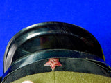 Early Post WW2 Military Soviet Russian USSR German Made Officer's Visor Hat Cap