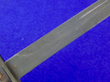 Vintage French France Bayonet Fighting Knife w/ Scabbard