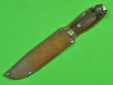 Vintage French France DUBOST-COLAS Fighting Hunting Knife & Sheath