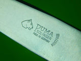 Vintage German Germany Puma Solingen Deer Foot Hunting Knife w/ Sheath