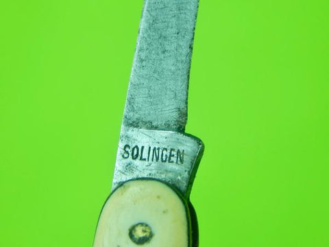 Vintage German Germany Solingen Cactus 2 Blade Folding Pocket Knife –  ANTIQUE & MILITARY FROM BLACKSWAN