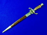 Vintage German Germany Hunting Dagger Knife w/ Scabbard