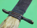 Vintage Germany German Solingen 1950-60's Stag Handle Fighting Knife
