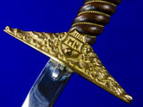 Vintage Hungarian Hungary Presentation Dagger Knife w/ Scabbard