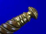 Vintage Hungarian Hungary Presentation Dagger Knife w/ Scabbard