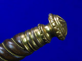 Vintage Hungarian Hungary Presentation Dagger Knife w/ Scabbard