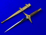 Vintage Hungarian Hungary Presentation Dagger Knife w/ Scabbard