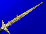 Vintage Hungarian Hungary Presentation Dagger Knife w/ Scabbard