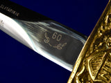 Vintage Hungarian Hungary Presentation Dagger Knife w/ Scabbard