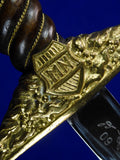 Vintage Hungarian Hungary Presentation Dagger Knife w/ Scabbard