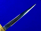 Vintage Hungarian Hungary Presentation Dagger Knife w/ Scabbard
