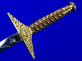Vintage Hungarian Hungary Presentation Dagger Knife w/ Scabbard