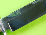 Vintage Italian Italy Arkansas Handcrafted Large Bowie Stag Hunting Knife