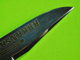 Vintage Italian Italy Arkansas Handcrafted Large Bowie Stag Hunting Knife