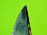 Vintage Italian Italy Arkansas Handcrafted Large Bowie Stag Hunting Knife