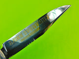 Vintage Italian Italy Arkansas Handcrafted Large Bowie Stag Hunting Knife