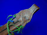 Vintage Mexican Mexico Sword Machete Leather Scabbard Sheath