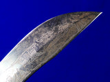 Vintage Old Mexico Mexican Engraved Bowie Hunting Fighting Knife