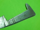Vintage Middle East Turkish Curved Small Dagger Kindjal Knife & Scabbard